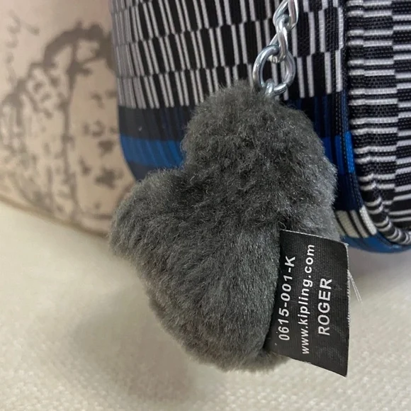 Kipling Dee Mini Crossbody Camera Bag Black/BlueWhite/Stripes - Picture 9 of 13